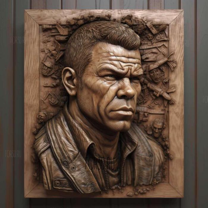 Jason Bourne 3 stl model for CNC